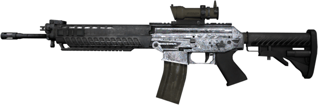 Souvenir SG 553 | Damascus Steel (Field-Tested)
