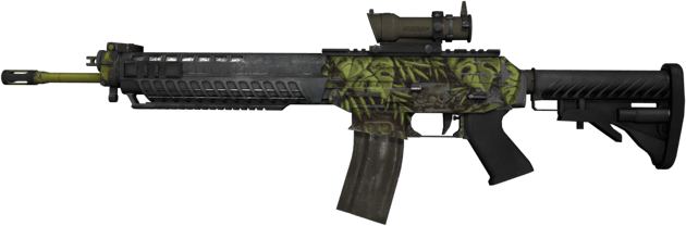 Souvenir SG 553 | Lush Ruins (Com Muito Uso)