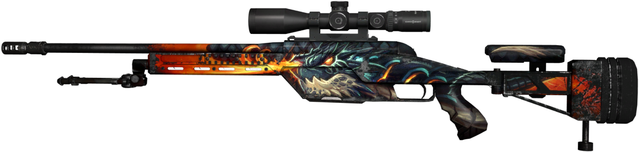 SSG 08 | Dragonfire (Well-Worn)