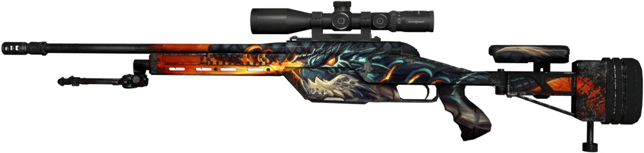 Preview image 2 of StatTrak™ SSG 08 | 炎龙之焰 (破损不堪)