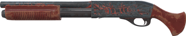 Sawed-Off | Crimson Batik (Battle-Scarred)