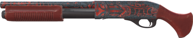 Sawed-Off | Crimson Batik (Well-Worn)