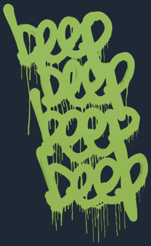 Grafíti selado | BEEP (Frog Green)