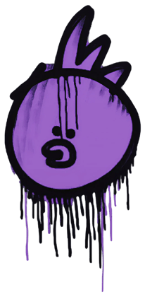 Graffito sigillato | Coccodè (Viola mostro)