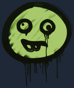 Graffiti scellé | Goofy (Bleu métallique)