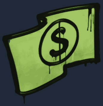 Graffito sigillato | Keep the Change (Verde rana)