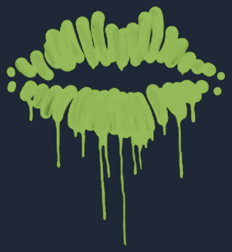 Mühürlü Grafiti | Kiss (Nakit Yeşili)