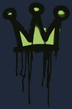 Graffito sigillato | Little Crown (Marrone polvere)