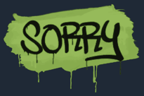 Sealed Graffiti | Sorry