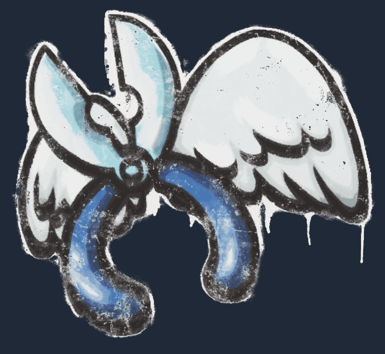 Graffiti scellé | Winged Defuser