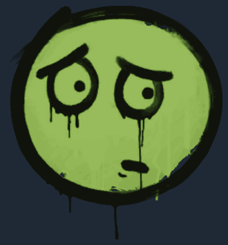 Versiegeltes Graffito | Worry (Kampfschweinpink)