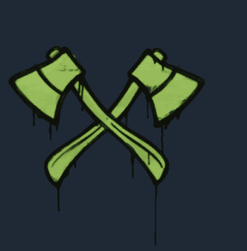 封装的涂鸦 | X-Axes (血红)