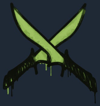 Graffiti scellé | X-Knives (Rouge brique)