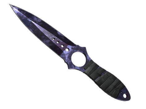 ★ Cuchillo esqueletizado | Doppler Black Pearl (Casi nuevo)