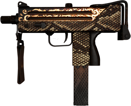 MAC-10 | 핫 스네이크 (전투로 닳고 닳은)
