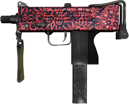 MAC-10 | Rotes Filigranwerk (Einsatzerprobt)