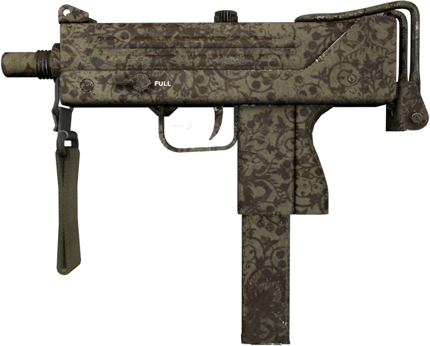 Preview image 1 of MAC-10 | Sienna Damask (Battle-scarred)