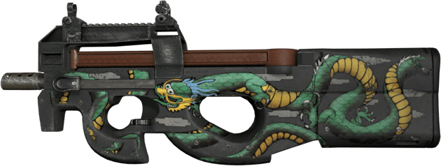 StatTrak™ P90 | 翡翠之龙 (破损不堪)