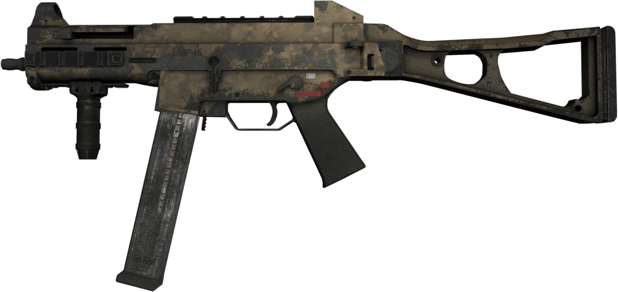 Preview image 1 of UMP-45 | 진흙탕 (전투로 닳고 닳은)