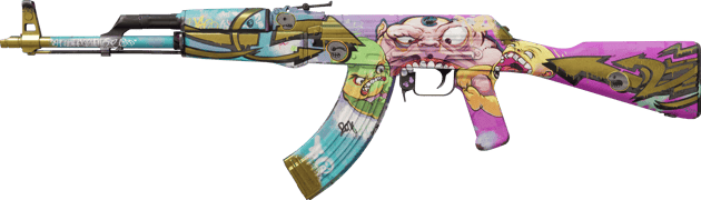 AK-47 | Tres monstruos (Algo desgastado)