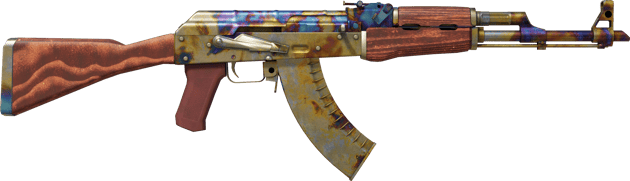 Preview image 2 of AK-47 | Case Hardened (Well-Worn)