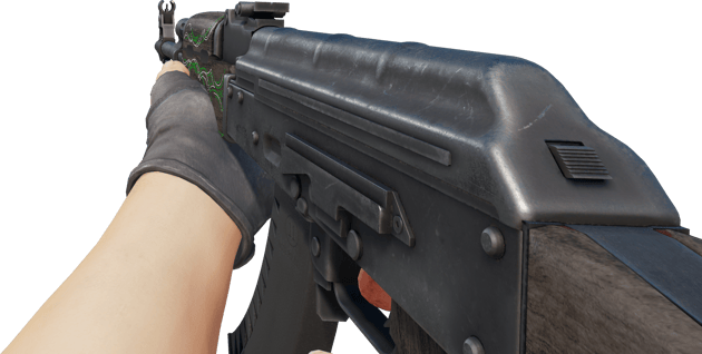 Preview image 3 of AK-47 | Zümrüt Çizgili (Savaş Görmüş)