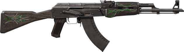 Preview image 2 of AK-47 | Emerald Pinstripe (新品同様)