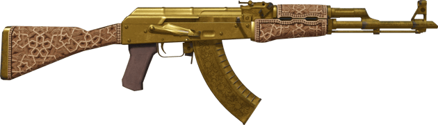 Preview image 2 of AK-47 | Gold Arabesque (Segnato dalle battaglie)