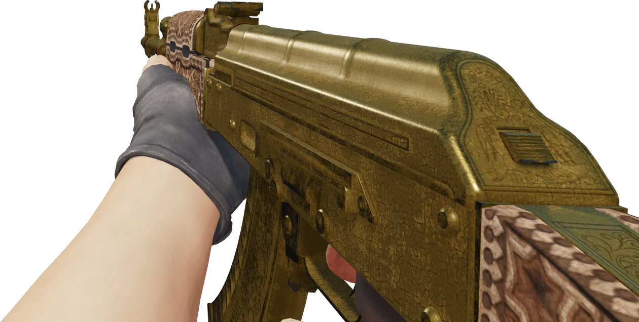 Preview image 3 of AK-47 | Gold Arabesque (戦いで傷ついた)