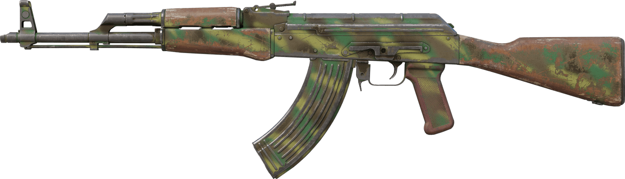 Preview image 1 of AK-47 | Jungle Spray (Segnato dalle battaglie)