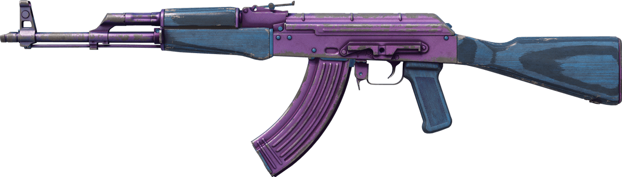 Preview image 1 of AK-47 | Midnight Laminate (Battle-Scarred)