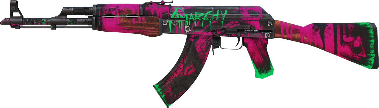 Preview image 1 of AK-47 | Neonowa rewolucja (po ciężkich walkach)