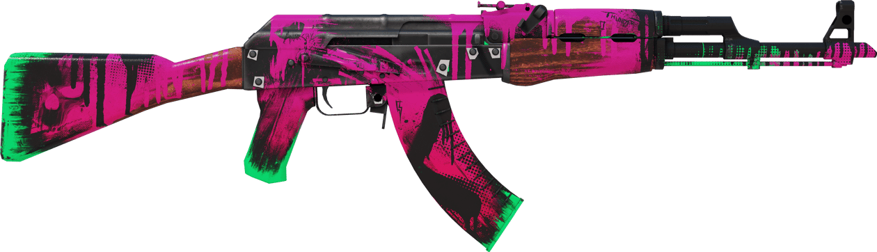 Preview image 2 of AK-47 | Revolución de neón (Casi nuevo)