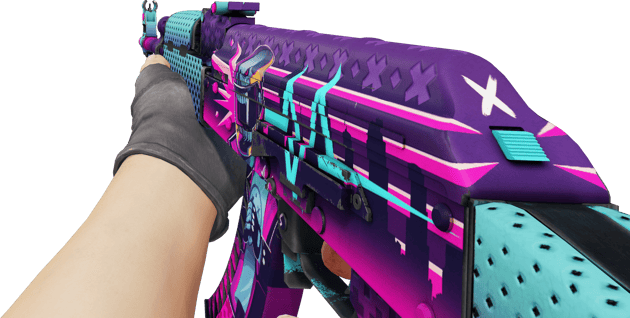 Preview image 3 of AK-47 | Piloto de neón (Algo desgastado)