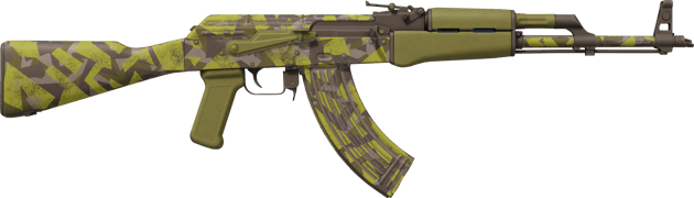 Preview image 2 of AK-47 | Polycam verde (Algo desgastado)