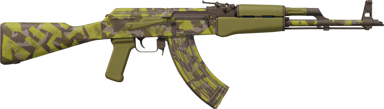Preview image 2 of AK-47 | Polycam verde (Algo desgastado)