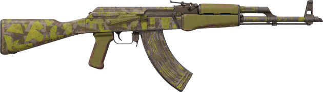 Preview image 2 of AK-47 | Polycam verde (Bastante desgastado)