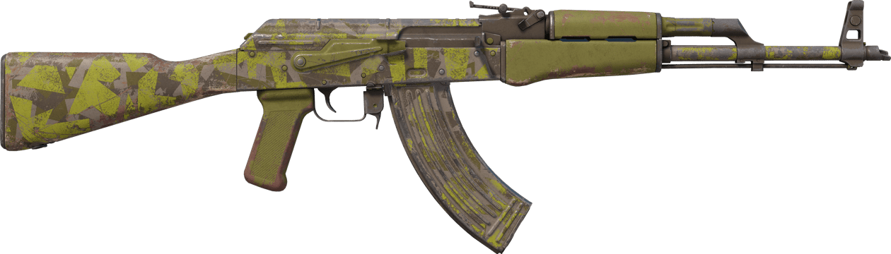 Preview image 2 of AK-47 | Polycam verde (Bastante desgastado)