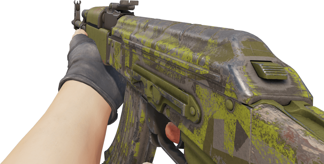 Preview image 3 of AK-47 | Polycam verde (Bastante desgastado)