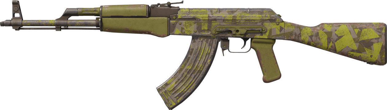 Preview image 1 of AK-47 | Polycam verde (Bastante desgastado)