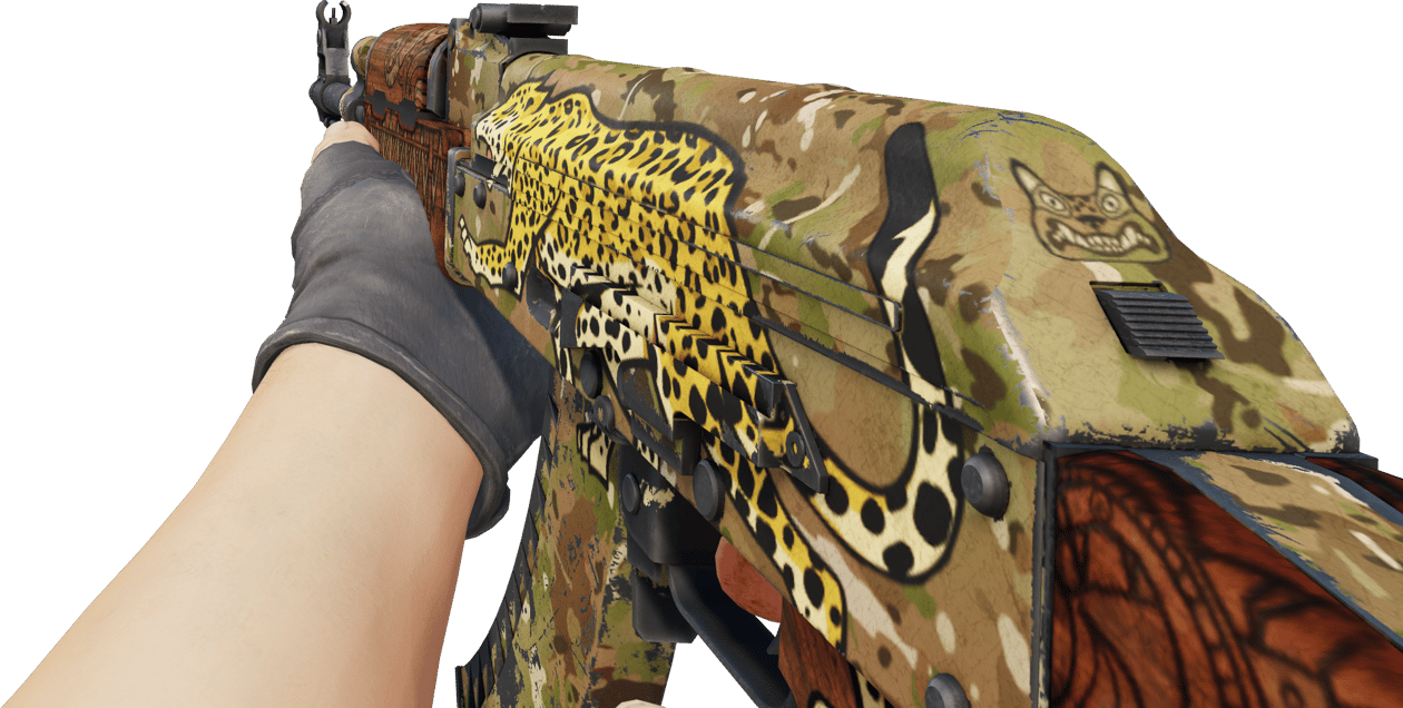 Preview image 3 of AK-47 | Panthera onca (戦いで傷ついた)