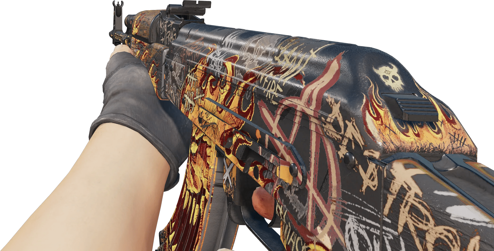 AK-47 | 灼心怒焰 (略有磨损) - Skins Wiki