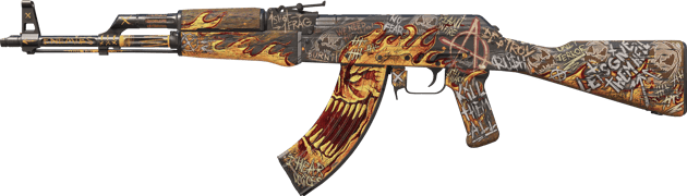 AK-47 | Searing Rage (MW - Trầy ít)