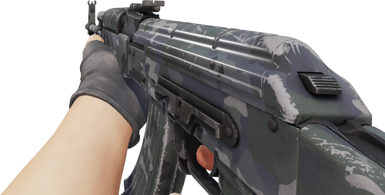 Preview image 3 of AK-47 | Camuflaje variado gris (Algo desgastado)