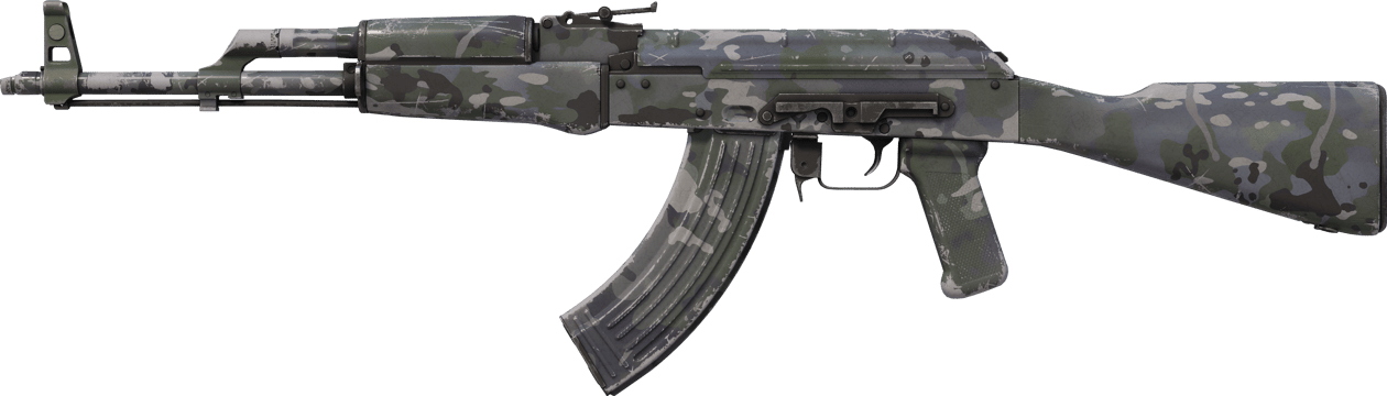 Preview image 1 of AK-47 | Camuflaje variado gris (Algo desgastado)