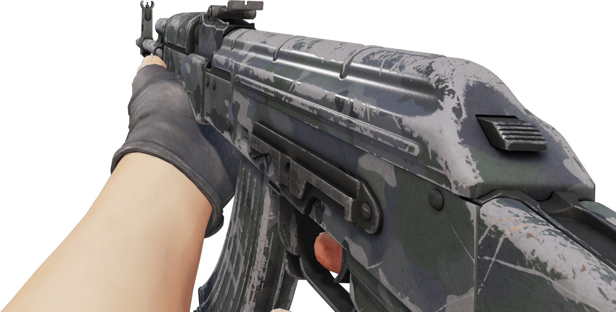 Preview image 3 of AK-47 | Camuflaje variado gris (Bastante desgastado)