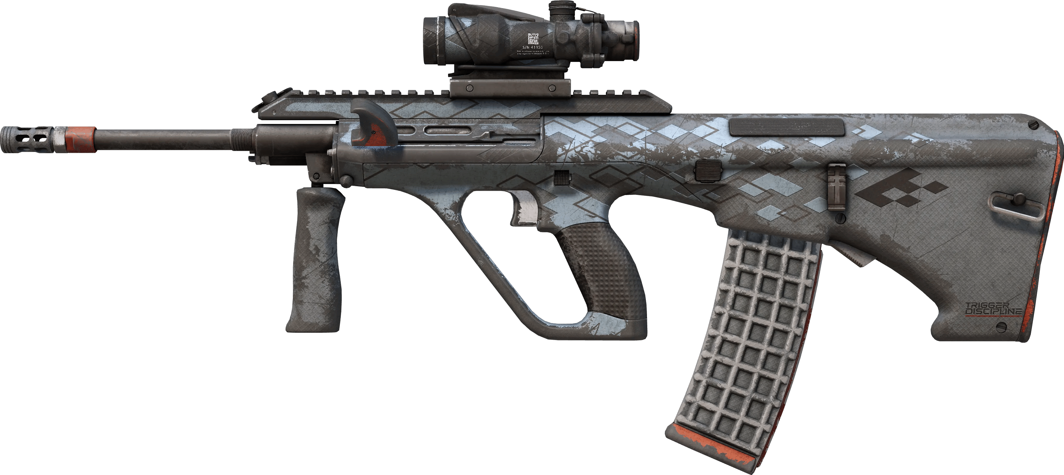 AUG | Trigger Discipline (Battle-Scarred)