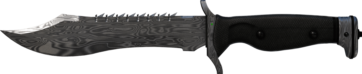 Preview image 2 of ★ Bowie-puukko | Damaskiteräs (Reissussa rähjääntynyt)