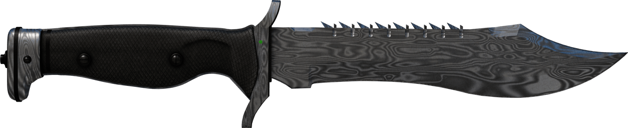 Preview image 1 of ★ Bowie-puukko | Damaskiteräs (Reissussa rähjääntynyt)