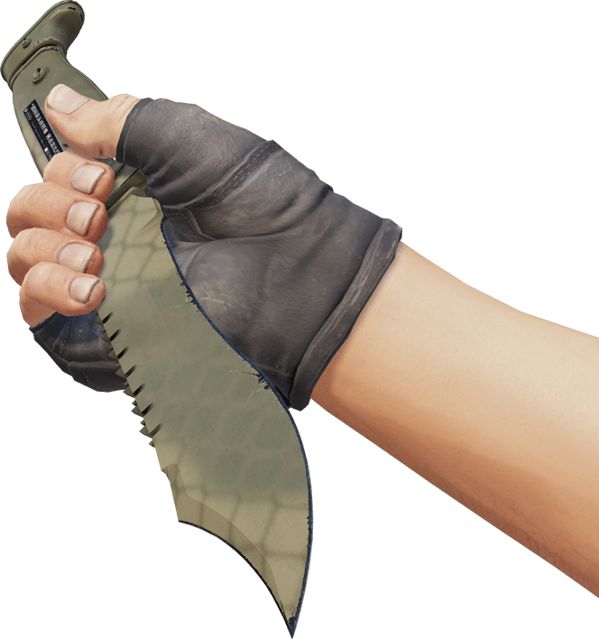 Preview image 3 of ★ Cuchillo Bowie | Malla de safari (Algo desgastado)